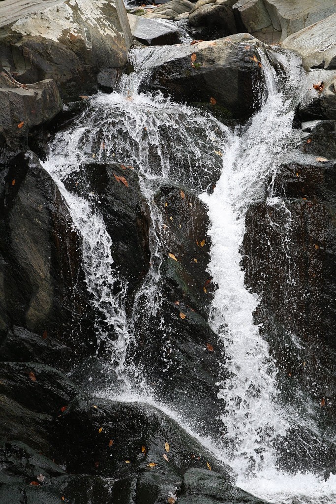 Water over rocks